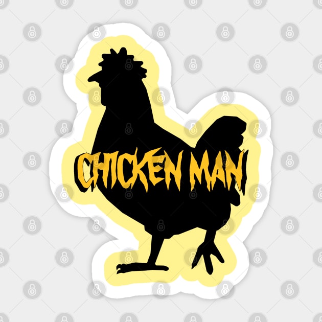 Chicken Man Sticker by toastercide